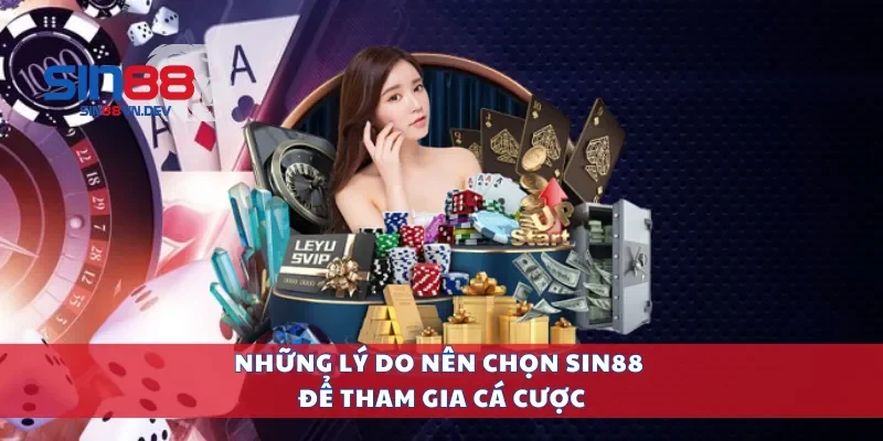 Những lý do nên chọn Sin88 để tham gia cá cược